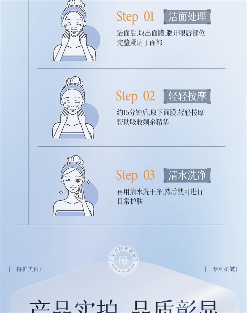 【中國直郵】 韓方五穀 377美白面膜 補水保濕淡斑去黃氣提亮暗沉緊緻抗皺正品 10片/盒(小紅書種草推薦)