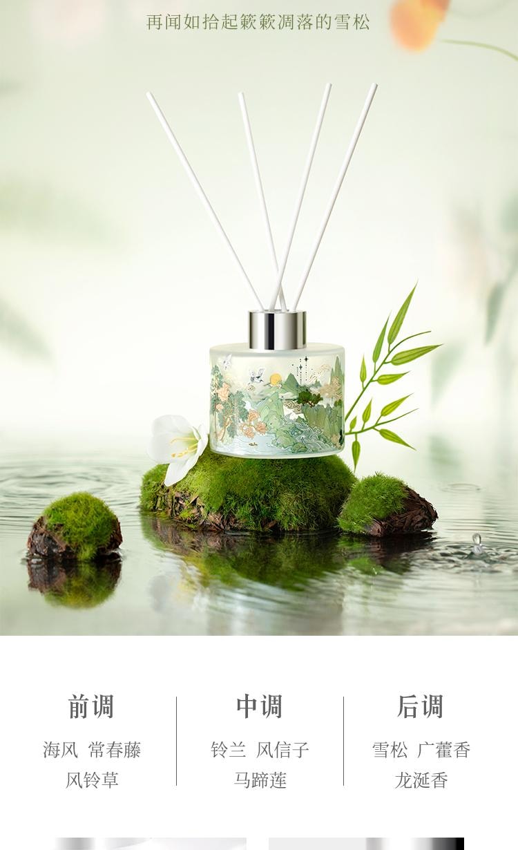 【中国直邮】 故宫淘宝 无火香薰礼盒 故宫文创  空山新雨  一盒装【无火香薰100ml 精美卡片+精美礼盒】
