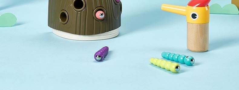 BC BABYCARE 儿童益智玩具 亲子互动游戏道具 啄木鸟捉抓虫子