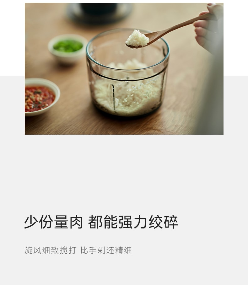 OLAYKS 1.2L 绞肉机家用电动小型多功能全自动搅拌机碎肉打馅蒜泥机 电压100-120V通用