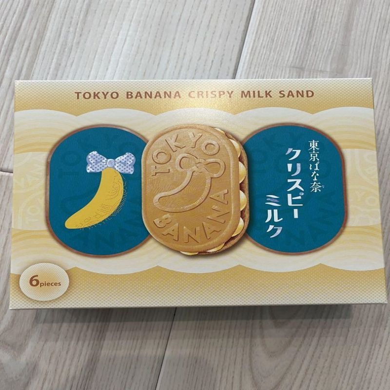【日本直邮】日本 TOKYO BANANA东京香蕉 新品 牛奶夹心饼干 6枚入