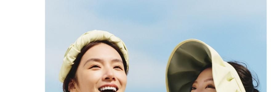 BENEUNDER蕉下 女士贝壳防晒帽子 夏季遮阳帽空顶防晒帽防紫外线 蜂蜜黄55-58cm