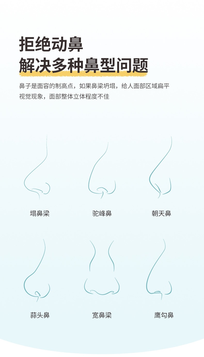 【中國直郵】 上野拉美拉 挺鼻夾 鼻子變挺鼻樑夾山根鼻樑增高器塑形矯正器縮小鼻翼美鼻神器 粉色款一個