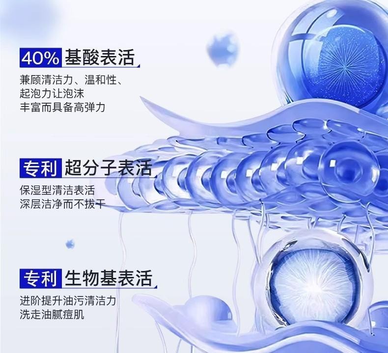 【中国直邮】 海洋至尊 三棱镜祛痘洗面奶 男士专用控油清洁黑头氨基酸洁面乳 150g/瓶