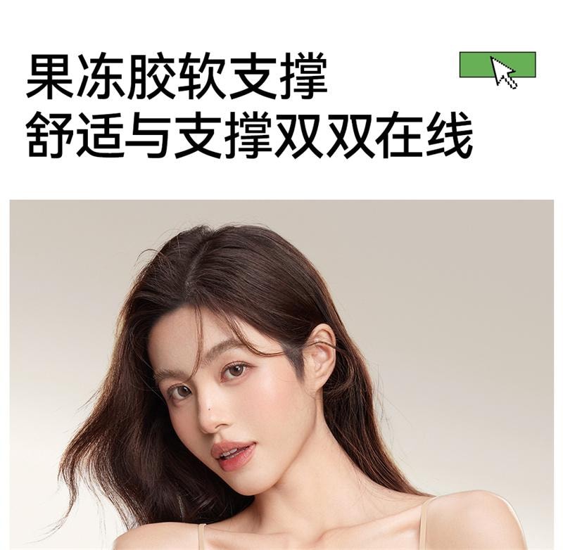 【中国直邮】 SecretWorld 无痕内衣女小胸聚拢隐形肤色粉底液细肩带 隐形肤 1条装 S码