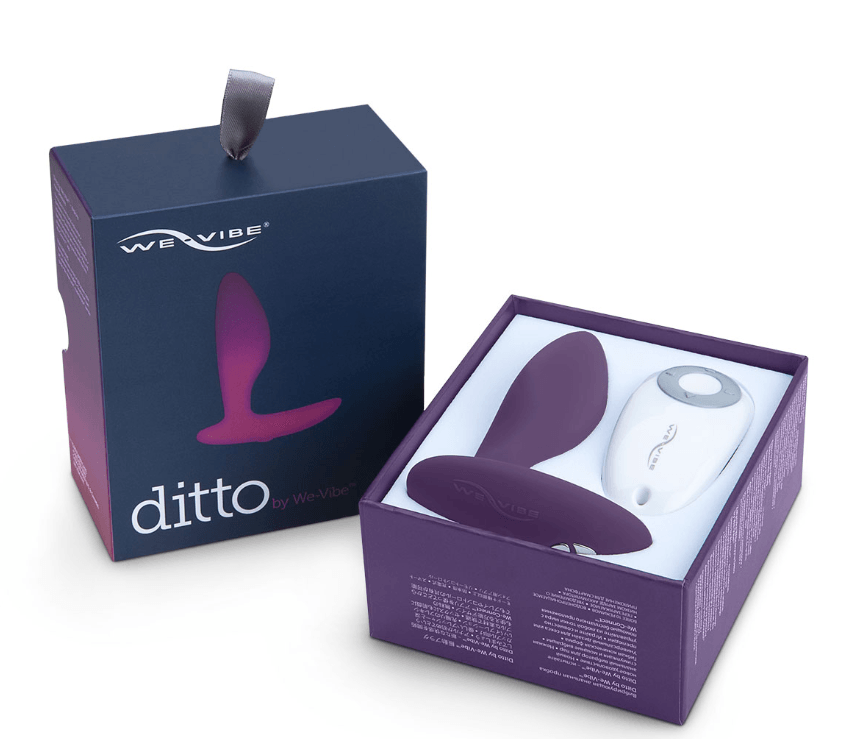 Ditto  Wireless Remote Control Silicone Anal Plug USB Rechargeable Waterproof Purple