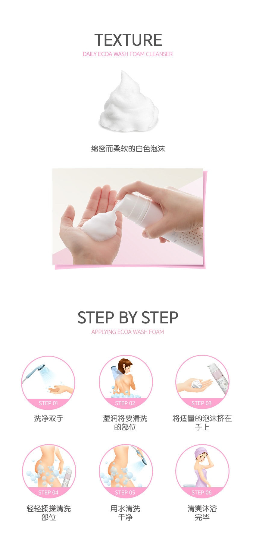 韩国 JILGYUNGYI 质更益女性私处护理泡沫清洗液少女粉150g