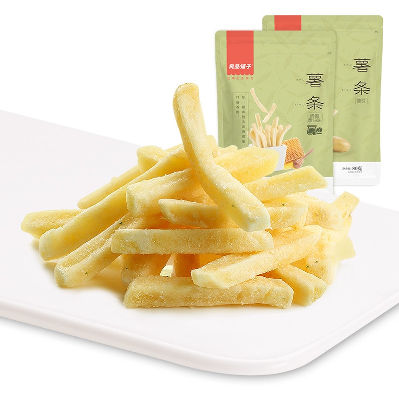 LIANG PIN PU ZI Fries-Honey Butter Flavor 80g