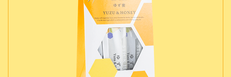 【便攜裝】日本杉養蜂園 柚子蜂蜜 105g 7條入