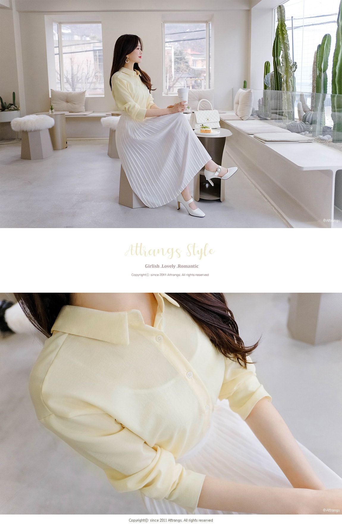 long skirt Ivory(model) free size