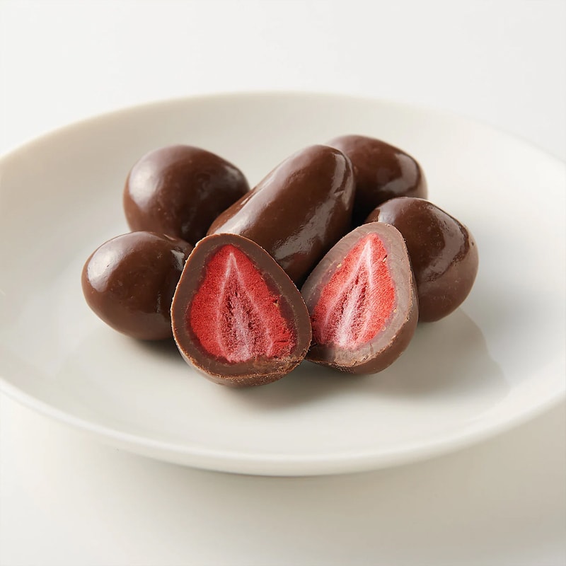 【日本直郵】MUJI無印良品 黑巧克力凍乾草莓50g 賞味期180天
