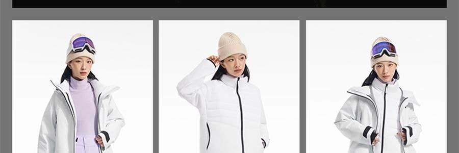 BENEUNDER蕉下 女士轻量滑雪裤 雪地玩雪徒步裤子 沁柔白 170/76A(XL)