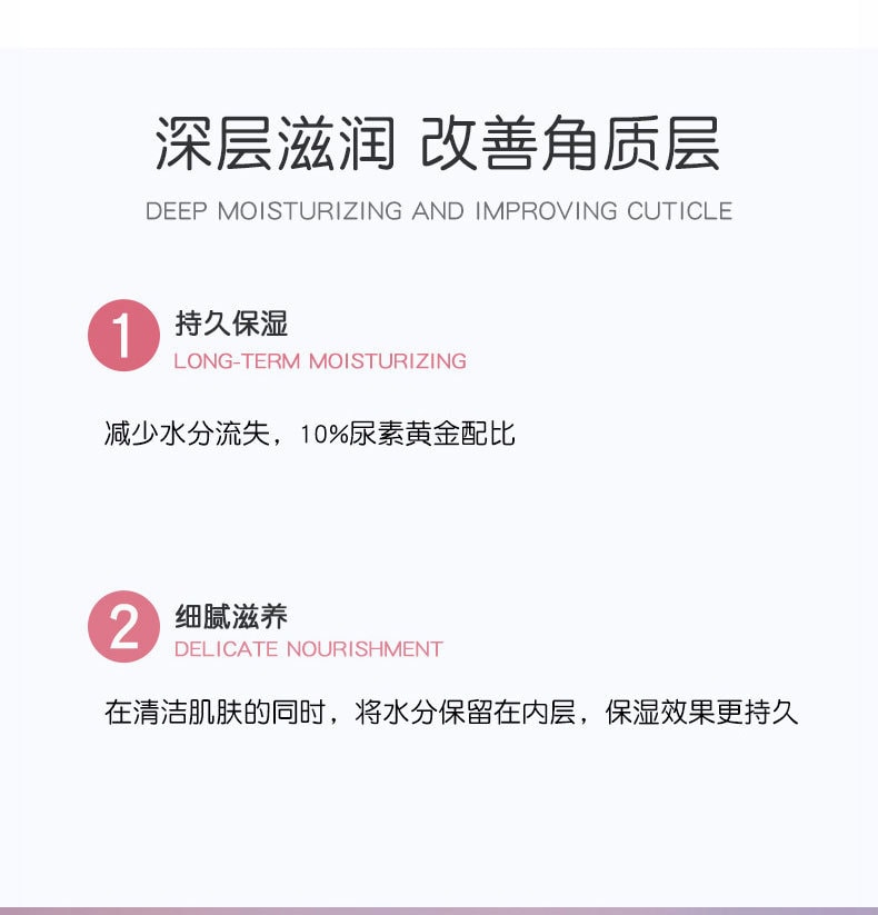 【中国直邮】 芙诗婷 保湿滋润深层清洁去鸡皮尿素沐浴露 抖音爆款750ml