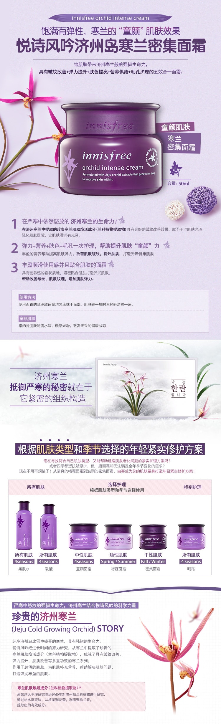 Jeju Orchid Intense Cream 50ml