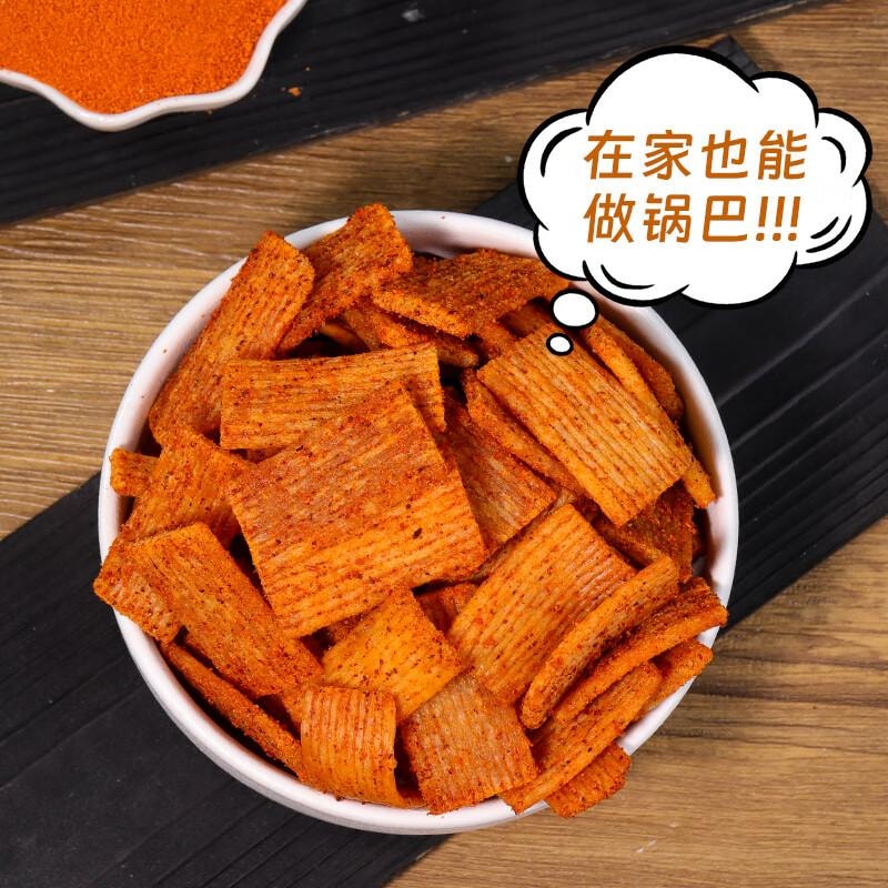 【中国直邮】 鲜窝窝 高筋牛筋面 手工锅巴原料 方便速食 辣条小吃 火锅食材 500