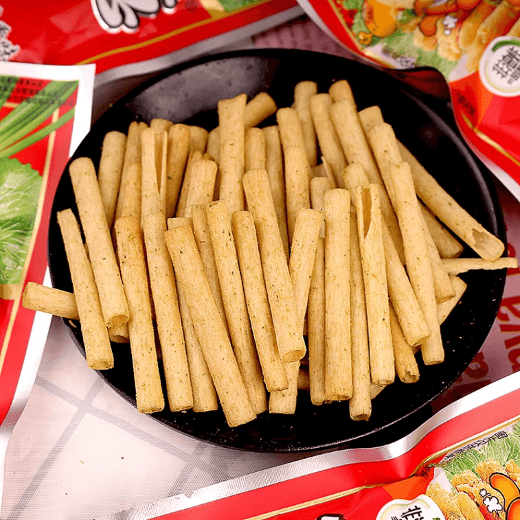 【中國直郵】 光頭娃 一根蔥 13g*5包 8090後懷舊零食二十膨化薯片學生校園零食小時候