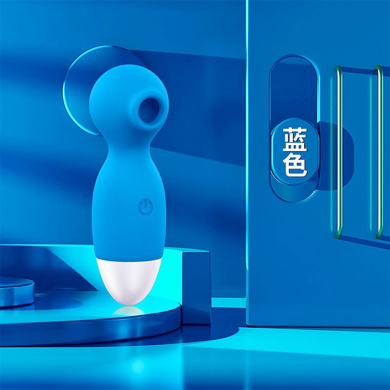 【中国直邮】诺贝趣 女用小豌豆USB多频震动棒 情趣用品 蓝色款
