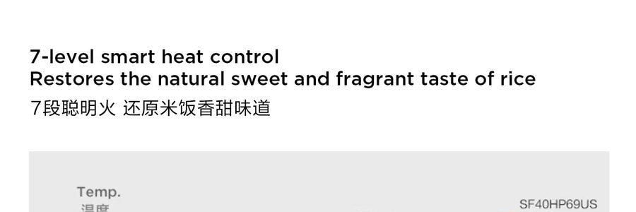 蘇泊爾SUPOR 電鍋電鍋 4L大容量 5層內膽 前置大螢幕面板雜糧養生餐多功能家用智慧電鍋 SF40HP69US