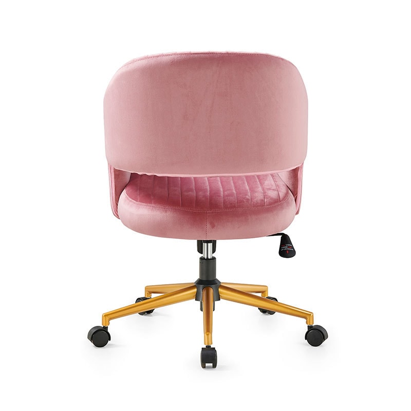 【美国现货】LUXMOD轻奢化妆椅 粉色绒布 单人位