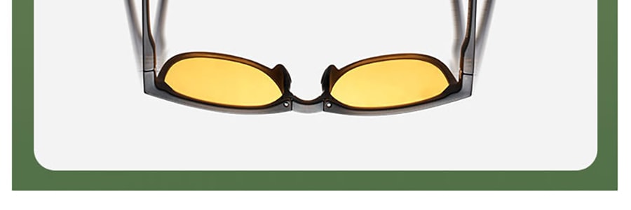 BENEUNDER蕉下 晝夜系列 超輕便攜可折疊太陽眼鏡 墨鏡 男女 琥珀咖