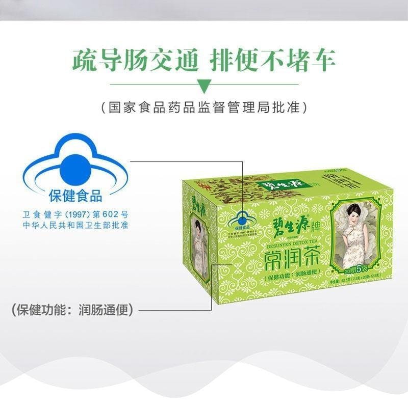 【中国直邮】  碧生源 常润茶 清元润茶 养生清肠润肠通便减肥茶 25袋/盒