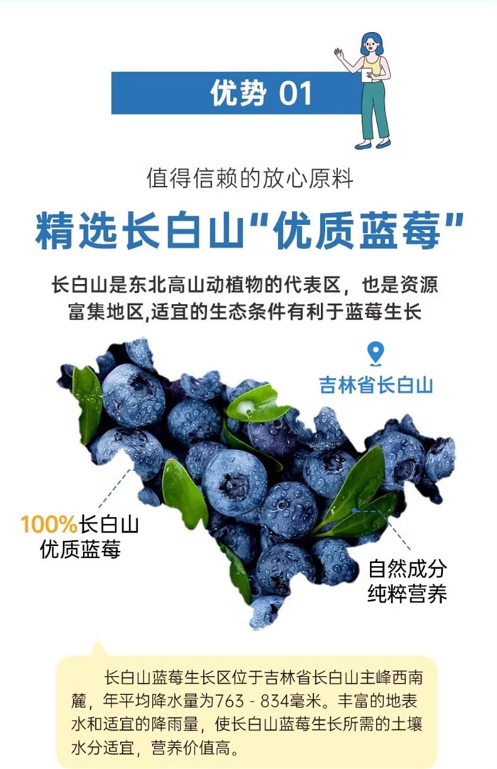 【中國直郵】自律農場 純正藍莓果粉 膳食蔬果超級食物護無添加蔗糖眼亢氧沖飲 80g/袋