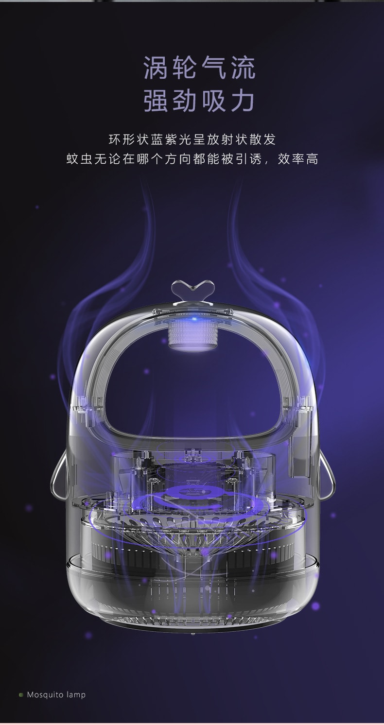 【中国直邮】极地物种 呆毛灭蚊灯物理灭蚊器 黄色款