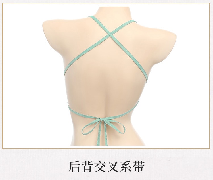 【中国直邮】霏慕 情趣内衣 古风小家碧玉制服套装 均码 米白蓝色款 调情用品