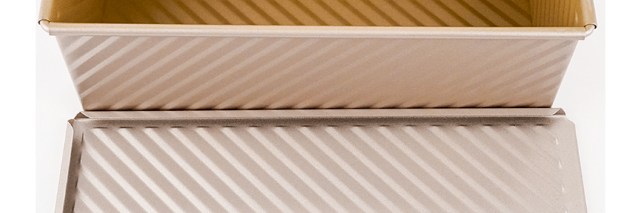 學廚 手工吐司麵包 烘焙模具 滑蓋波紋吐司盒 300g WK9404