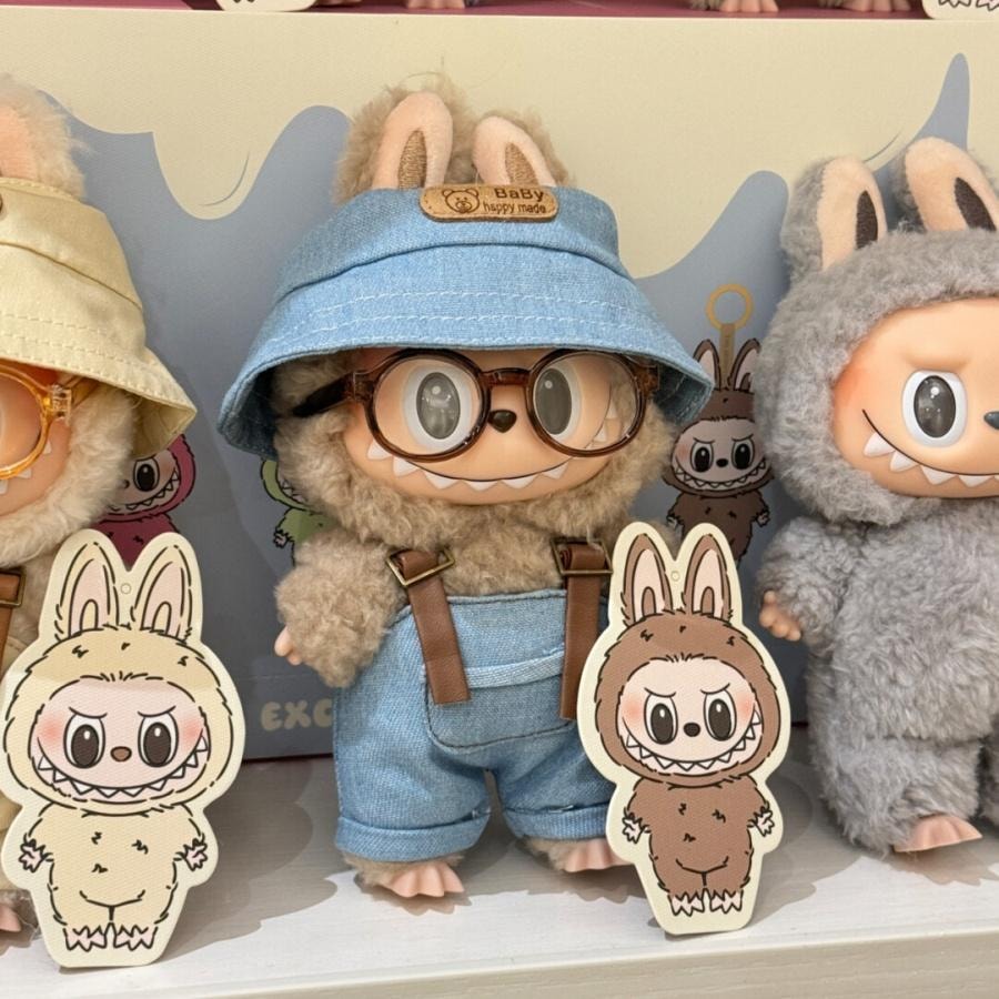 【中國直郵】 FOXTAIL Labubu拉布布娃衣 盲盒公仔衣服 毛絨套裝 可愛換裝- 四件套款(不含公仔) 1件*預計到達時間3-4週