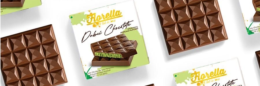 FIORELLA 迪拜巧克力 开心果风味 60g【TikTok网红爆款】