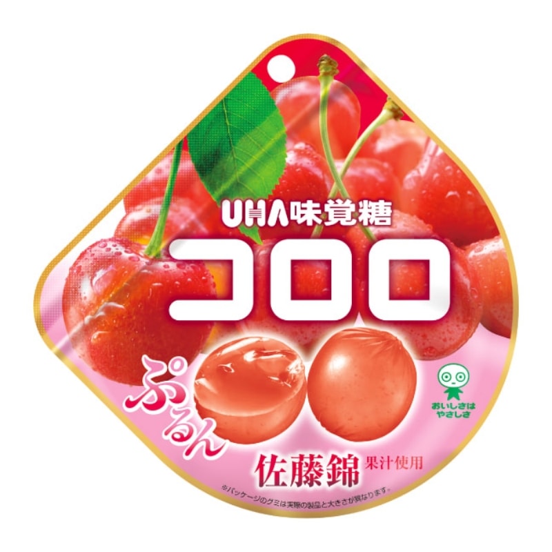 【日本直邮】 UHA悠哈味觉糖 全天然果汁软糖 期限限定佐藤锦樱桃味 40g
