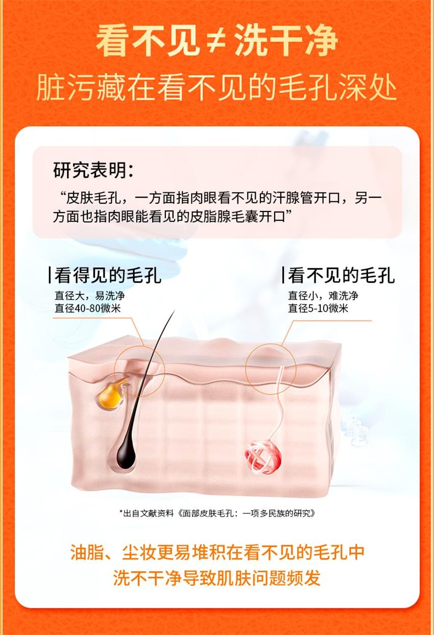 【中国直邮】 VC 五重维C洁面乳 洁净黑头 细腻毛孔 控油舒缓 保湿控油洗面奶 100g/支(1瓶多用)