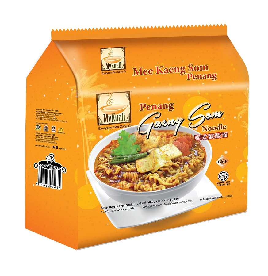 Penang Mykuali Gaeng Som Noodle 4pcs