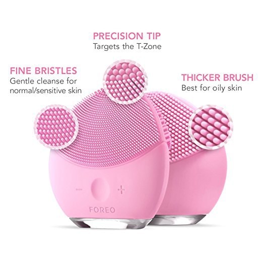 FOREO mini 2 Facial Cleansing Brush Gentle Exfoliation and Sonic Cleansing new color -Mint