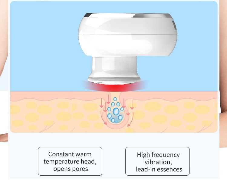 【全新升級二合一多功能】KΛKUSΛN mini童顏清潔儀射頻美容儀 白色 1件