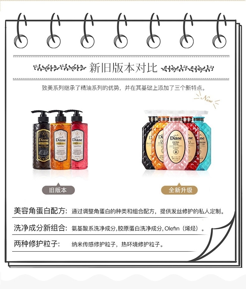 日本 MOIST DIANE 黛絲恩 摩洛哥油 滋潤順滑 無矽油 洗髮精護髮素套裝 450ML