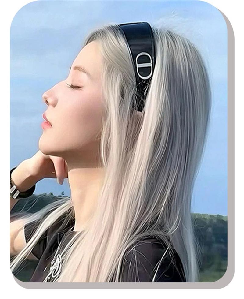 【中国直邮】 亲太太 发箍墨镜女款头箍发卡二合一防紫外线太阳眼镜 黑色框【防紫外线】1个装