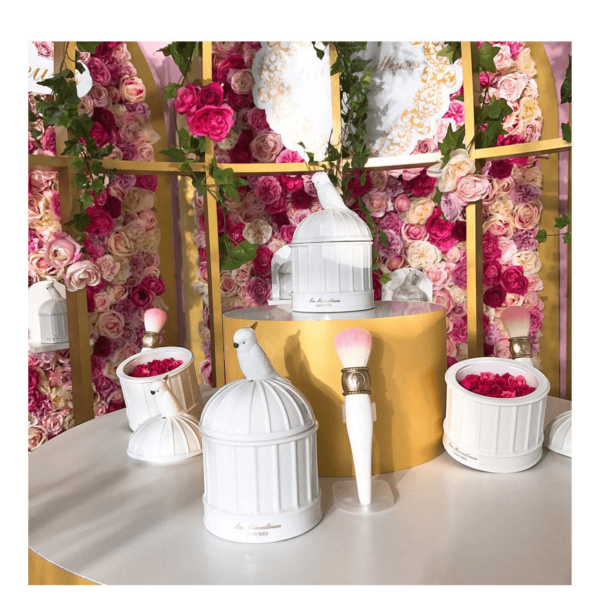 日本LADUREE 拉杜丽鸟笼玫瑰花瓣腮红6周年玫瑰限定3月15号邮寄- 亚米