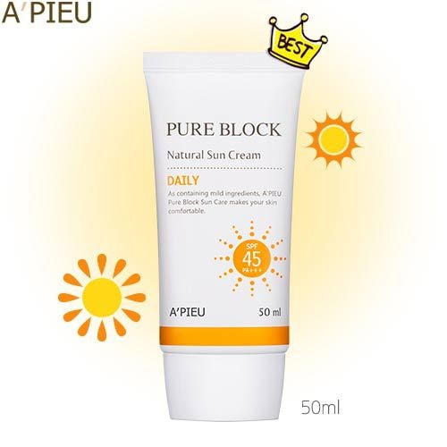 韩国APIEU 防晒霜保湿隔离易推开 SPF45 PA+++ 50ml