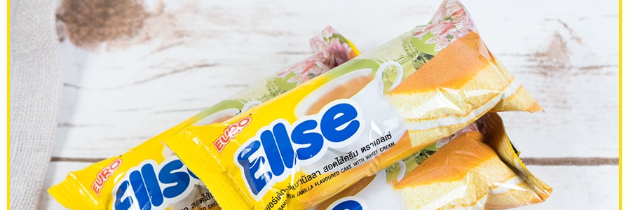 泰國EURO ELLSE 奶油夾心小蛋糕 香草味 26枚入 360g