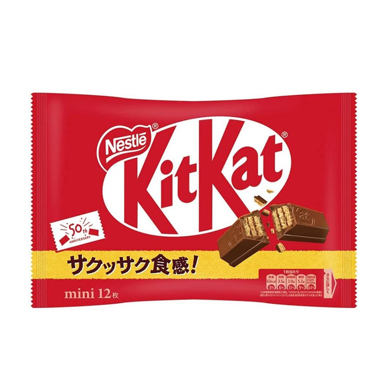 【日本直郵】KITKAT奇巧 巧克力威化餅乾mini 原味12枚 賞味期12個月