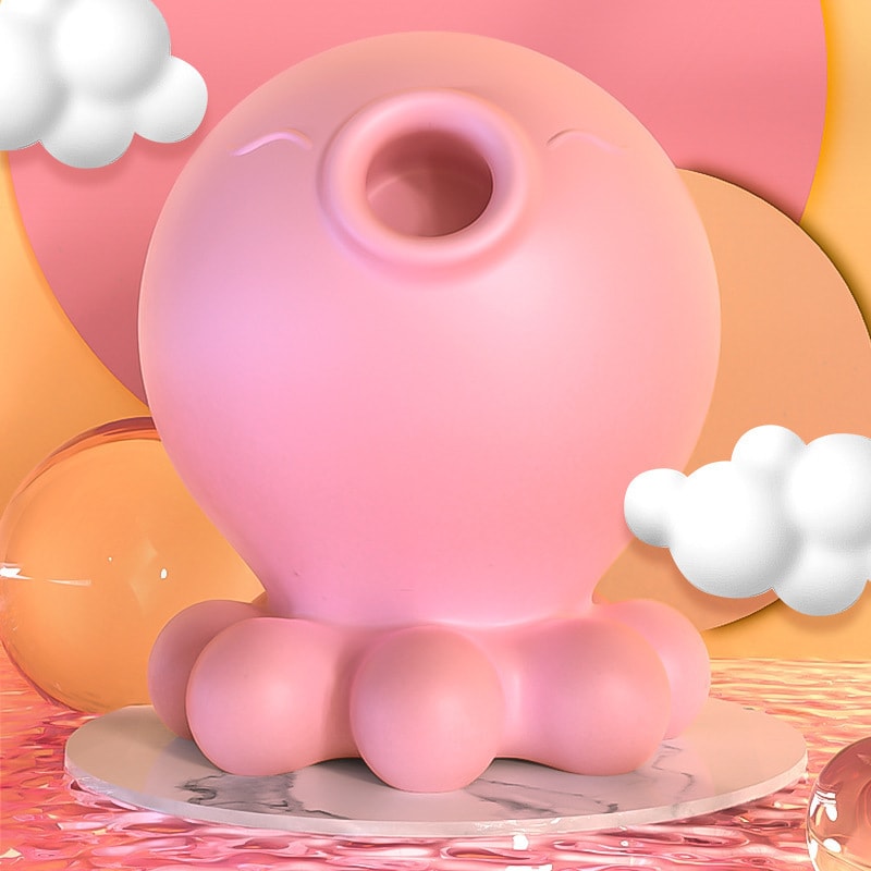 【中國直郵】斯漢德 章魚寶吸吮震動跳蛋-粉紅色 女用自慰器成人情趣用品
