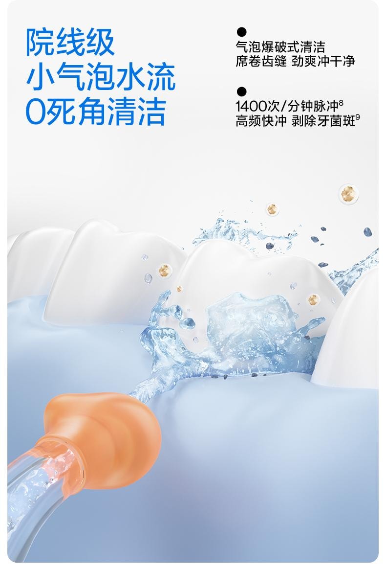 【美國直郵】 USMILE笑容加 沖牙器C10藍色便攜式水牙線 1支裝