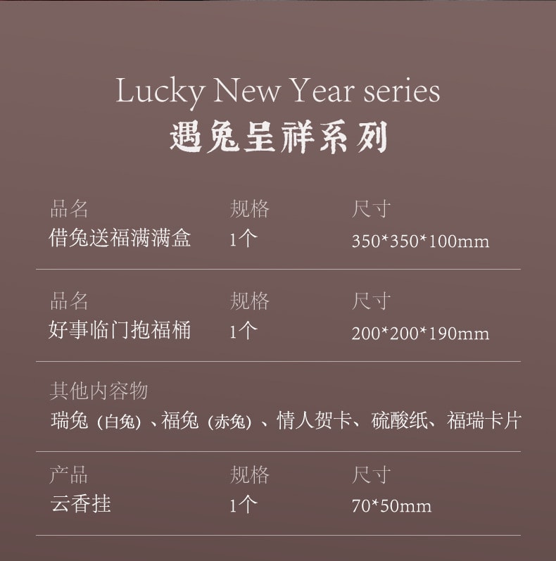 新年送礼【中国直邮】EmmaMolly艾玛莫莉  新年礼盒遇兔呈祥香薰蜡烛情人节送女生礼物   (遇兔呈祥)礼盒*1+火柴10根