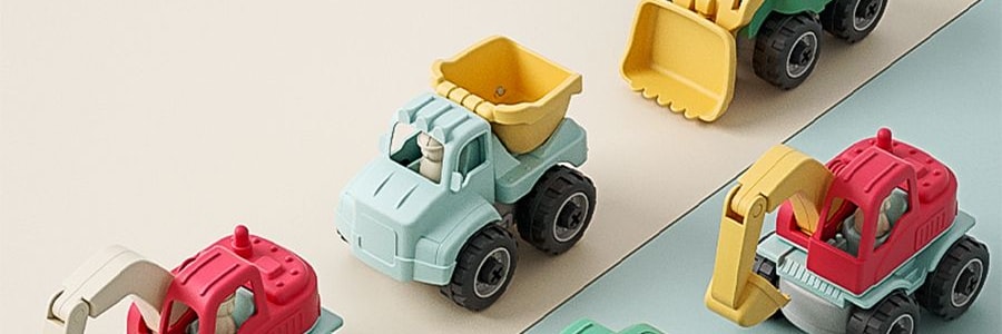 BEIENS贝恩施 益智玩具车 儿童宝宝拼装工程车 3个装 3岁以上