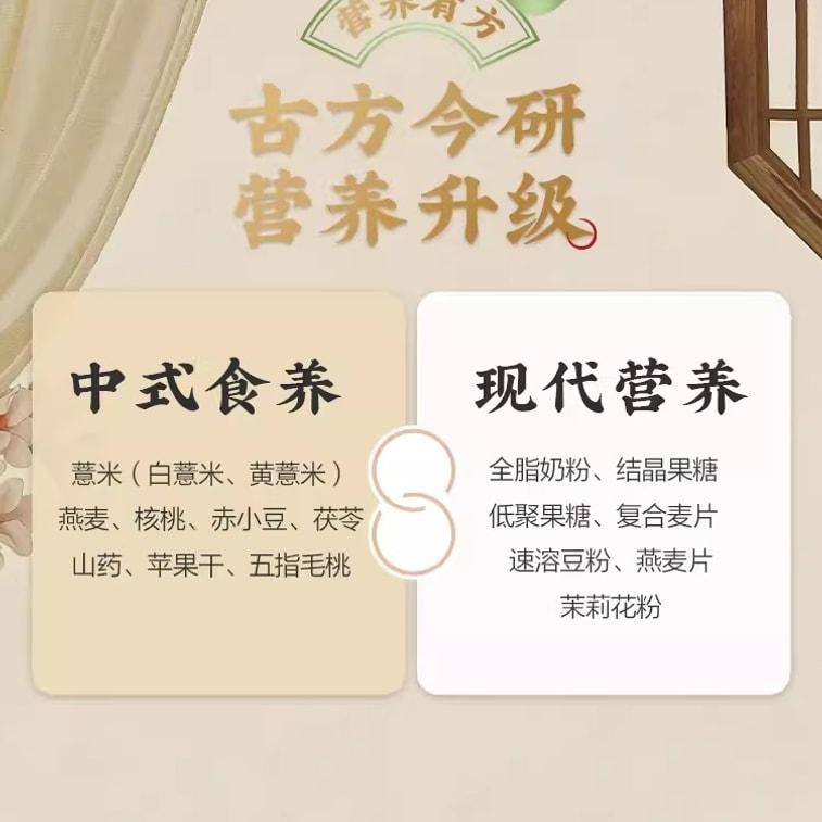 【中国直邮】 五谷磨房 湿旡踪益生元黄薏米谷物代餐粉营养早餐 853g瓶