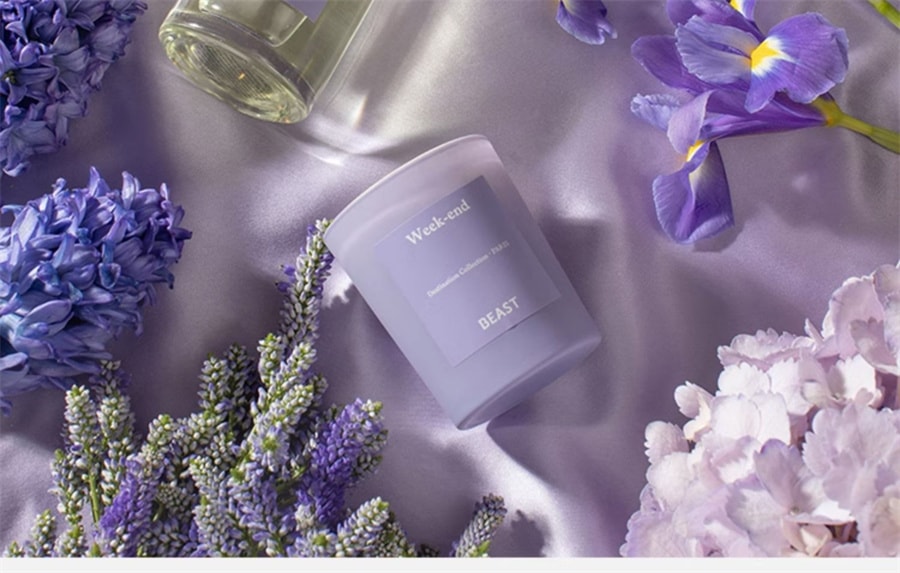 新年送礼【中国直邮】THEBEAST野兽派   巴黎周末扩香石散香器香薰蜡烛晶石礼盒生日礼物女   紫色