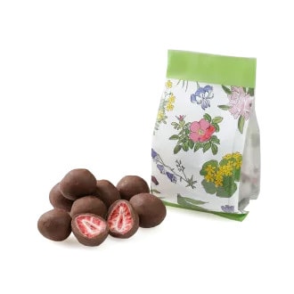 【日本北海道直邮】六花亭草莓夹心巧克力 牛奶巧克力 袋装 60g