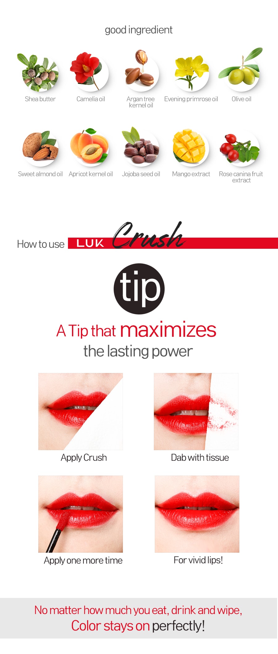 Crush Long Lasting Lip Tint #Wannabe Red